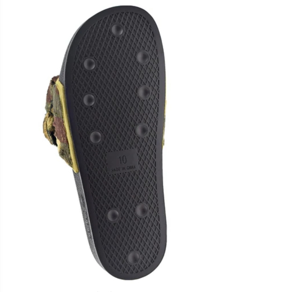 NWT Unisex Adidas Jeremy Scott Adilette Camo Teddy Slides - Picture 10 of 11